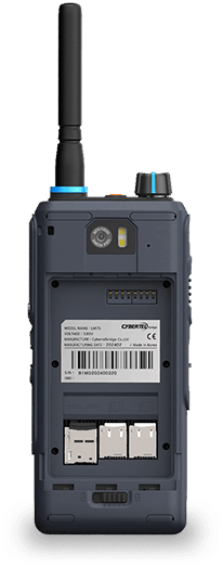 LM75 PTT device with standard and extended batteries